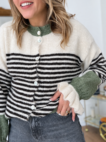 GILET LANA VERT