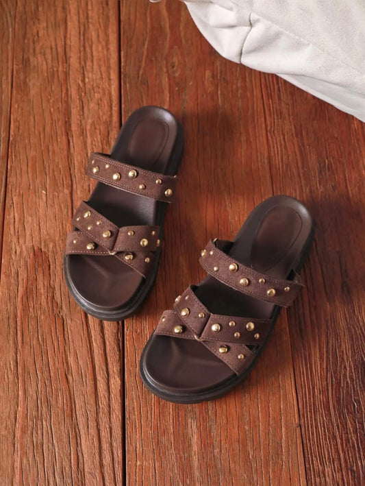 CHARLIE CHOCOLAT - mules plates