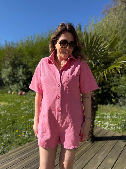 SIA ROSE - conbishort en jean