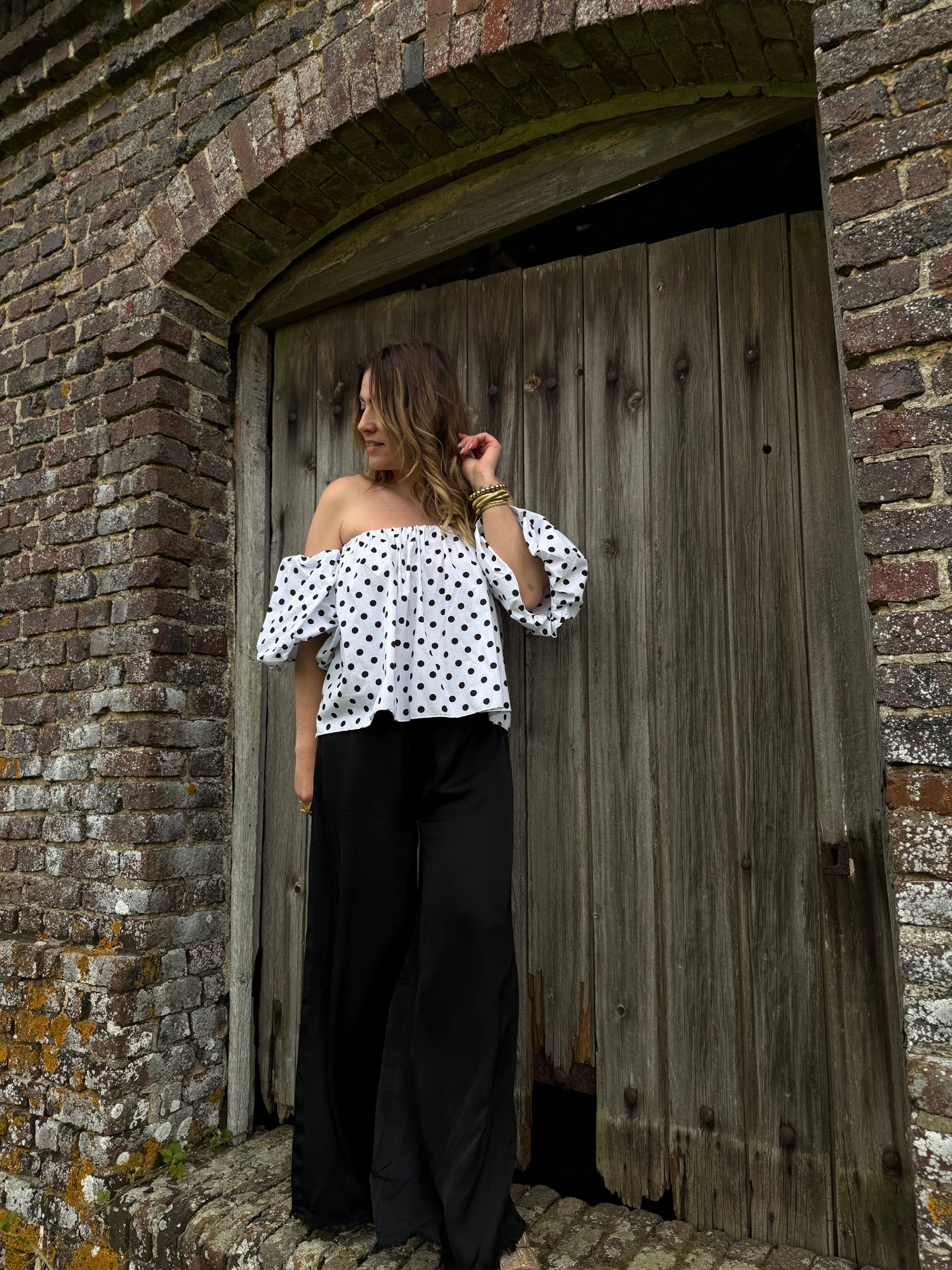 PALAZZO NOIR - pantalon fluide