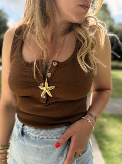 Top Louna Marron