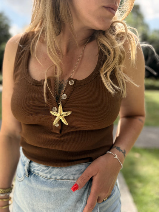 Top Louna Marron