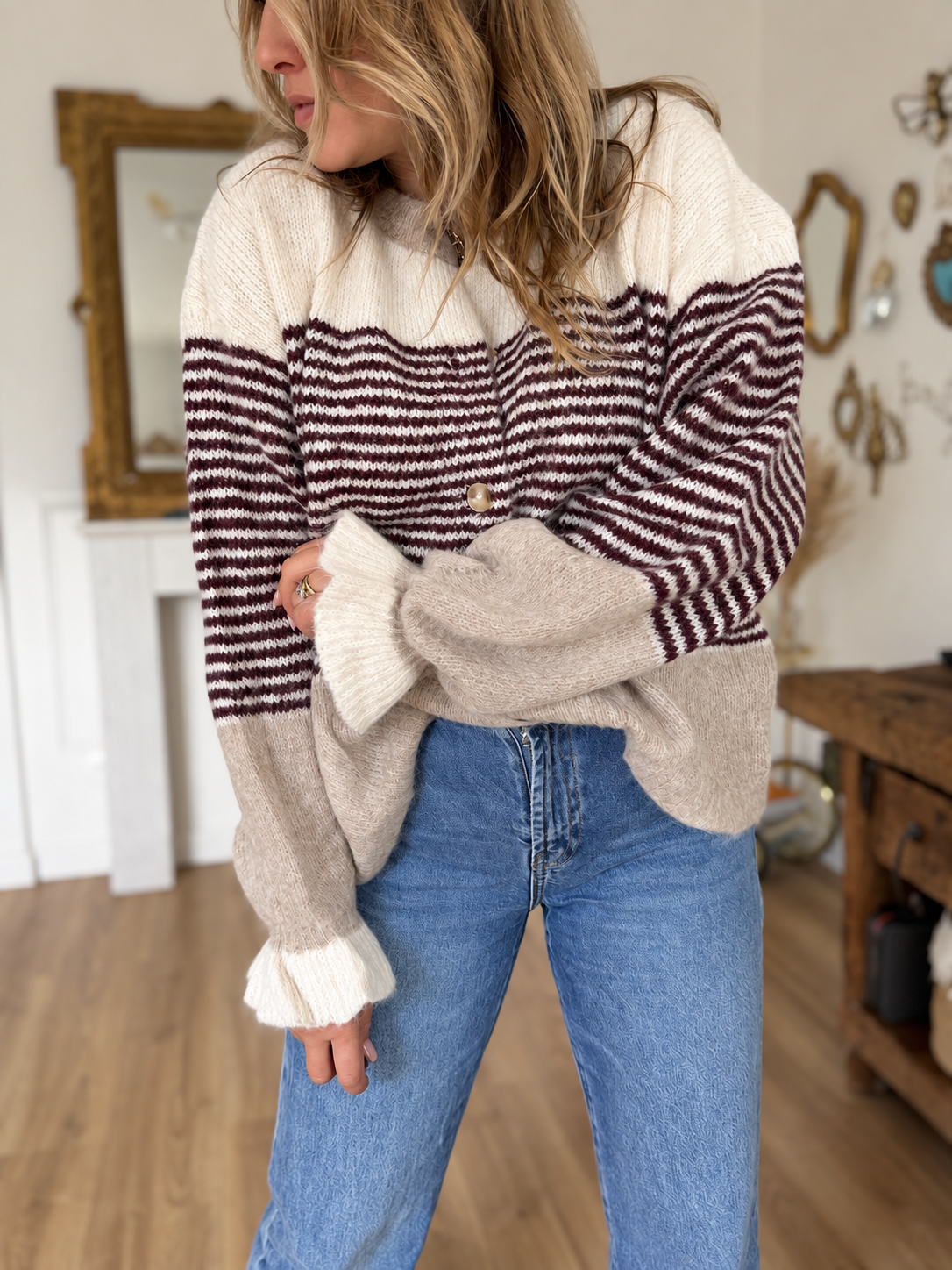 GILET EMY BORDEAUX