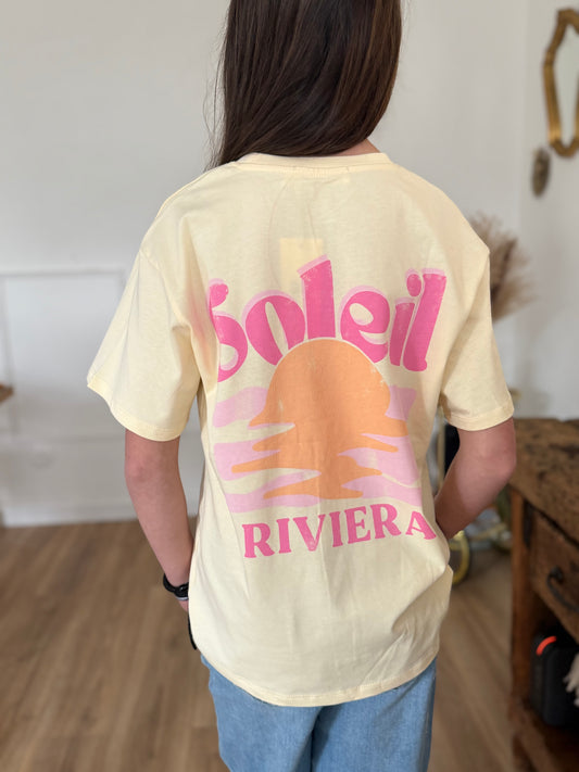 Tee shirt soleil jaune