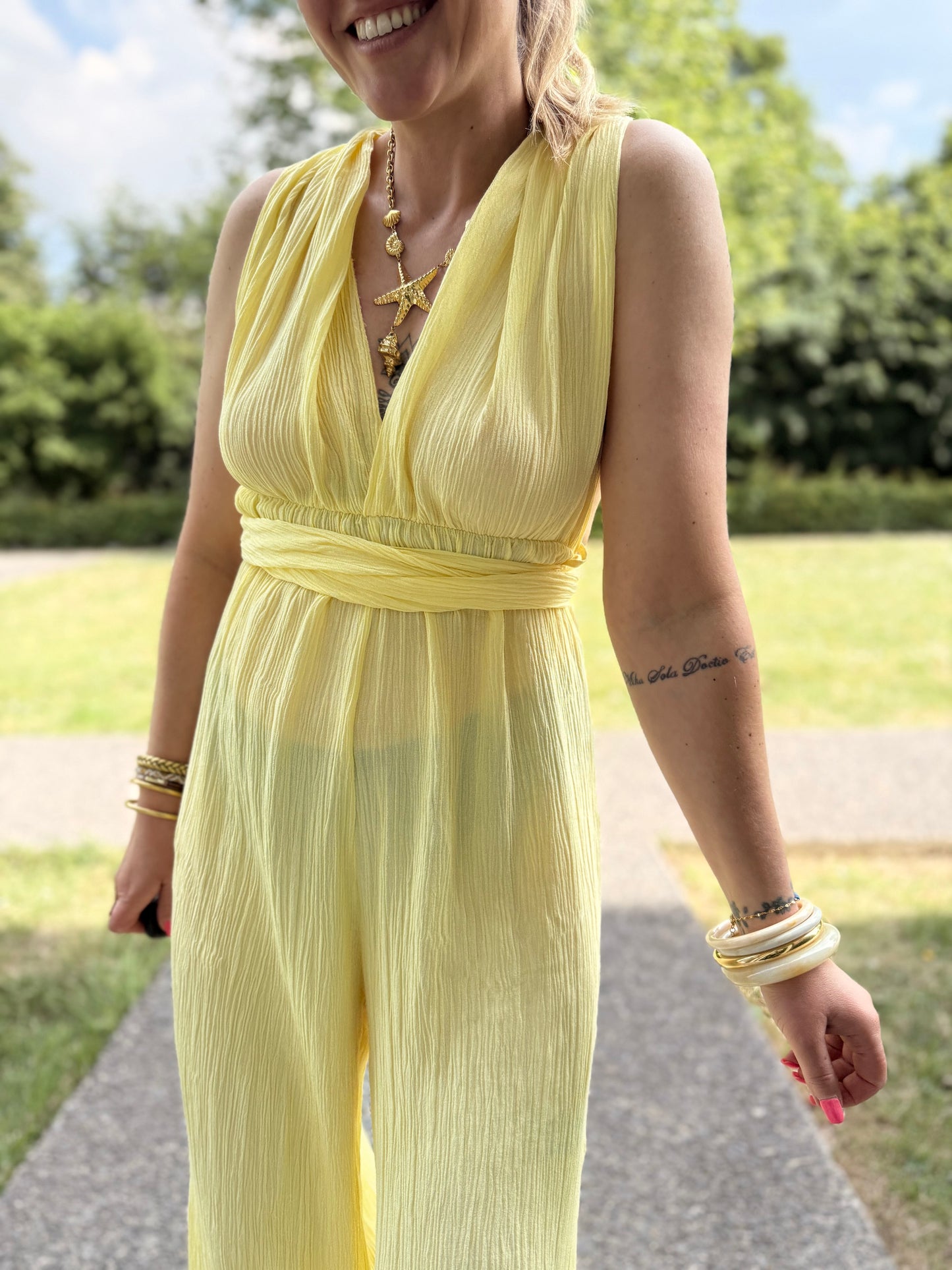 Combipantalon Muse Jaune