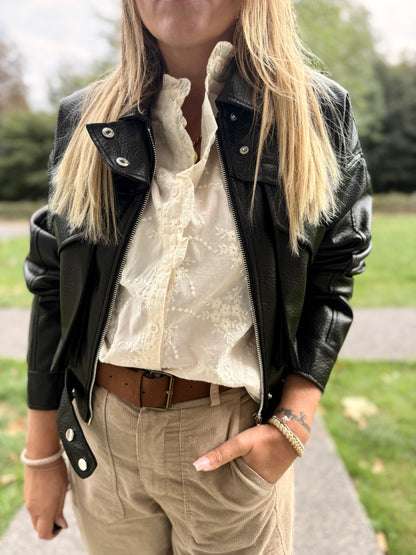 VESTE SIMILICUIR
