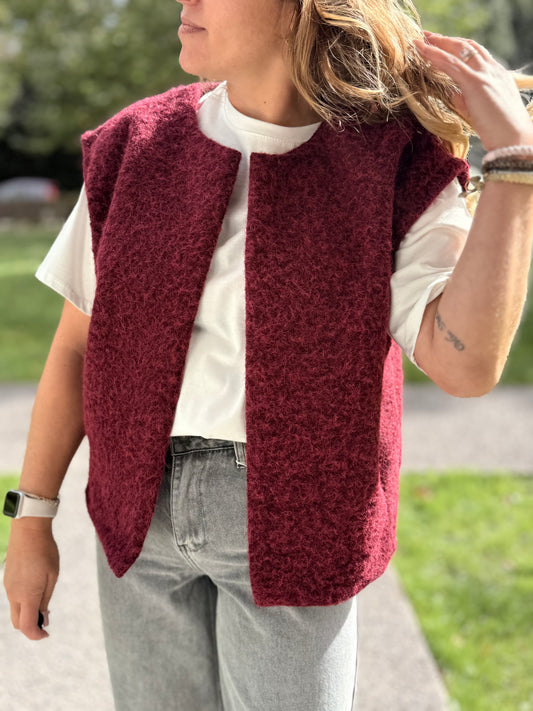 VESTE EDDY BORDEAUX