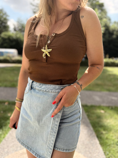 Top Louna Marron