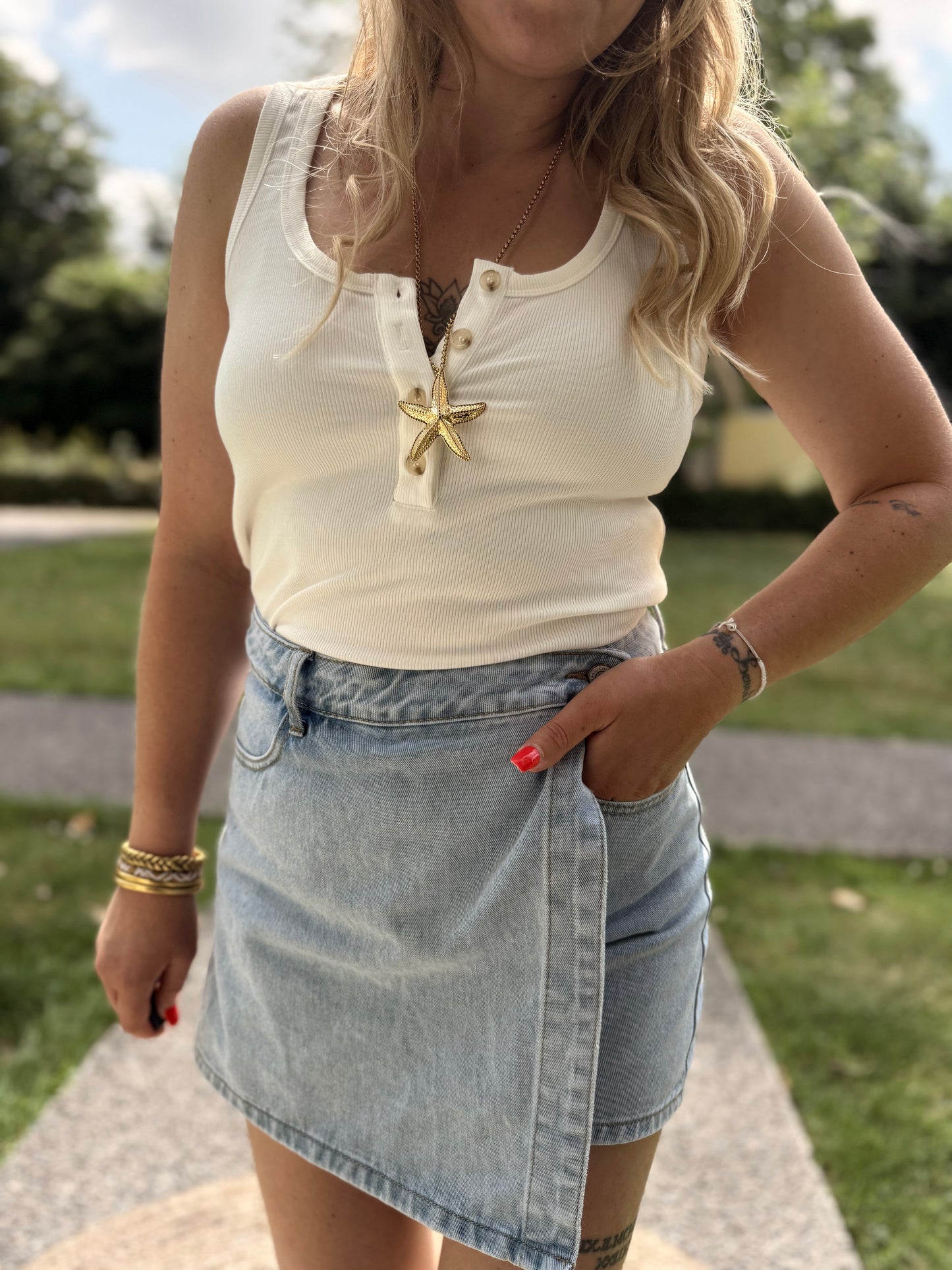 Top Louna blanc
