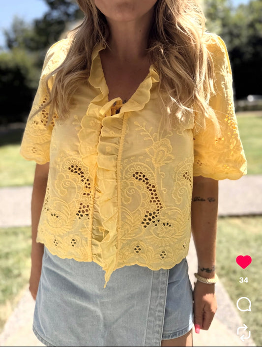 ANNA - BLOUSE BRODERIE