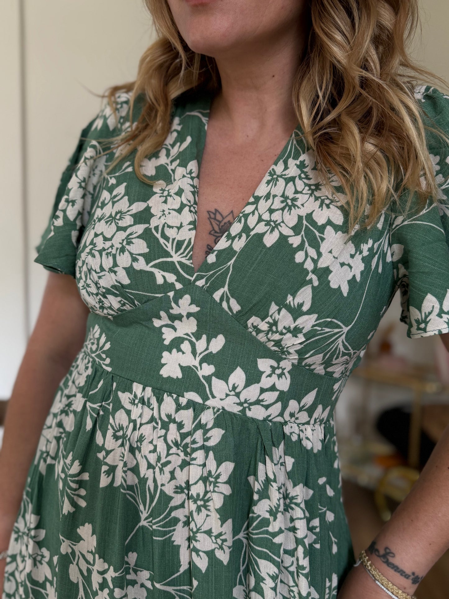 CHLOE - ROBE LONGUE VERTE