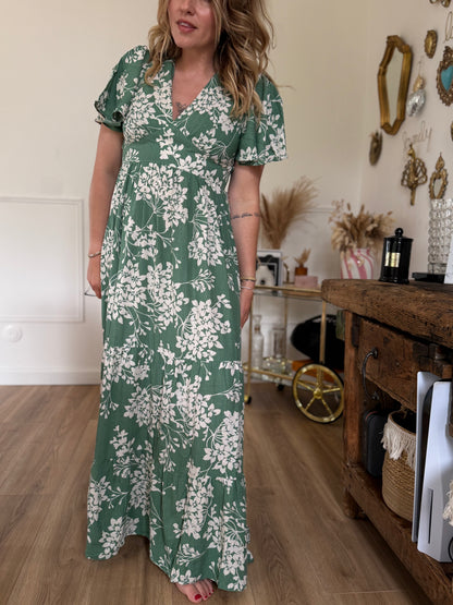 CHLOE - ROBE LONGUE VERTE