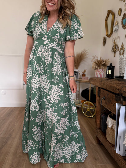 CHLOE - ROBE LONGUE VERTE