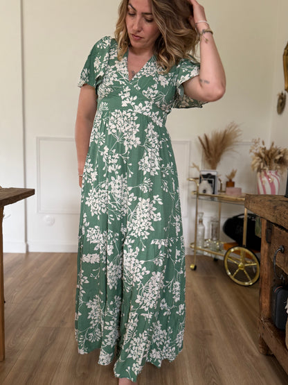 CHLOE - ROBE LONGUE VERTE