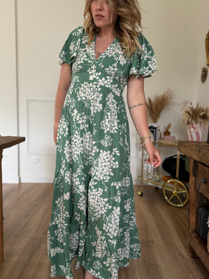 CHLOE - ROBE LONGUE VERTE