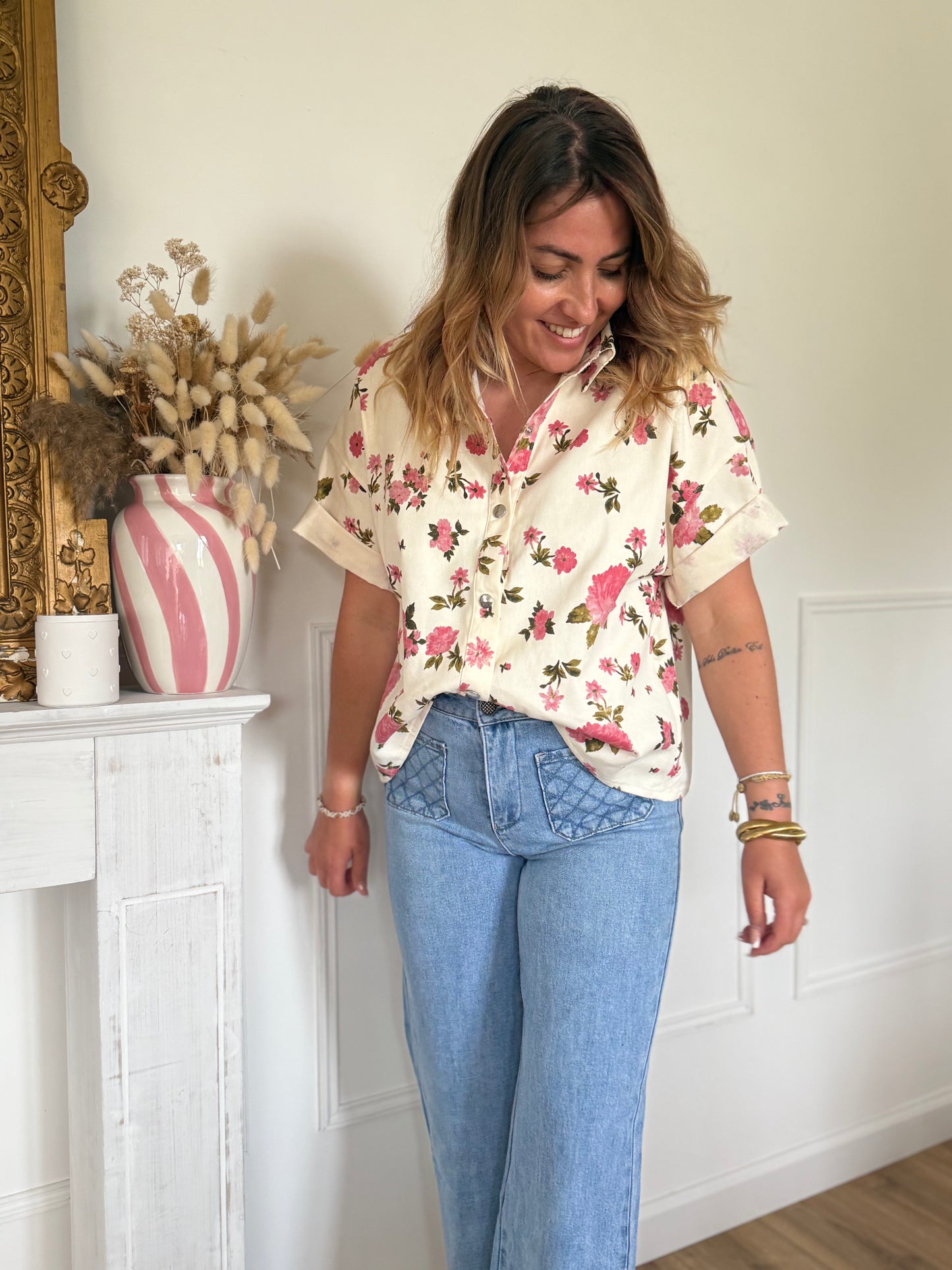 STELLA - BLOUSE A FLEURS
