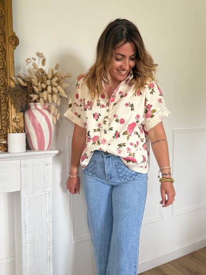 STELLA - BLOUSE A FLEURS