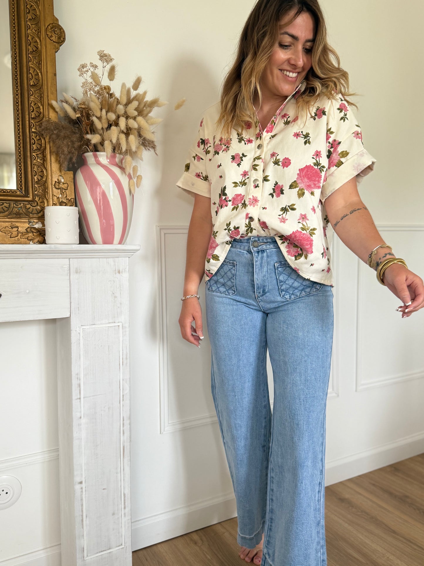 STELLA - BLOUSE A FLEURS
