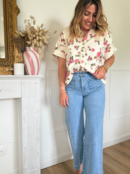 STELLA - BLOUSE A FLEURS