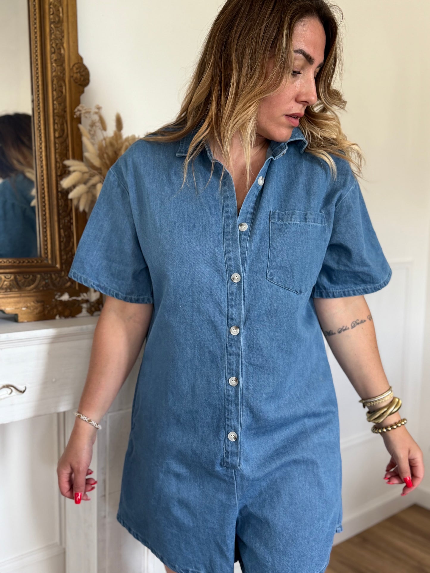 ZOE - COMBISHORT  EN JEAN