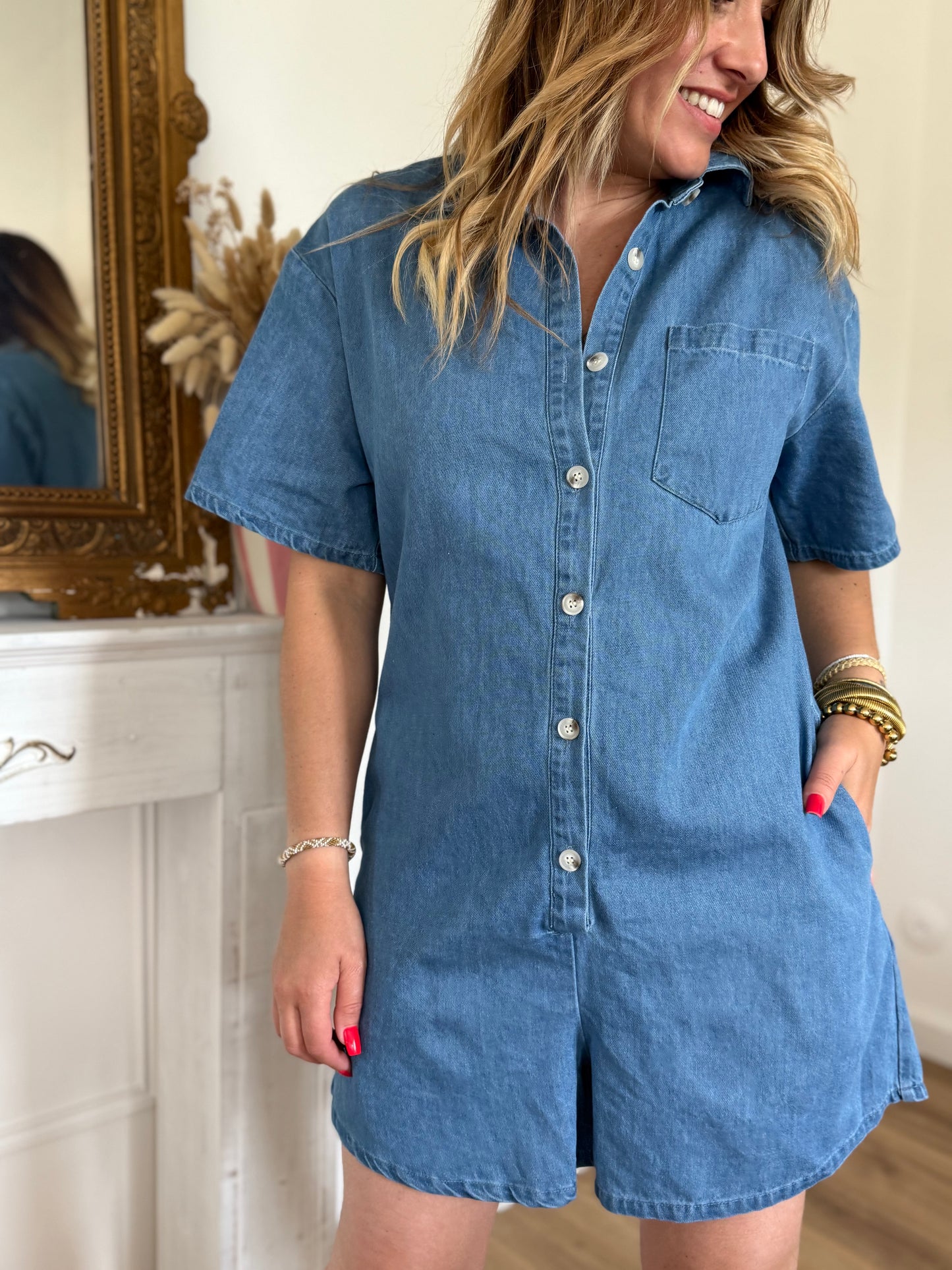 ZOE - COMBISHORT  EN JEAN