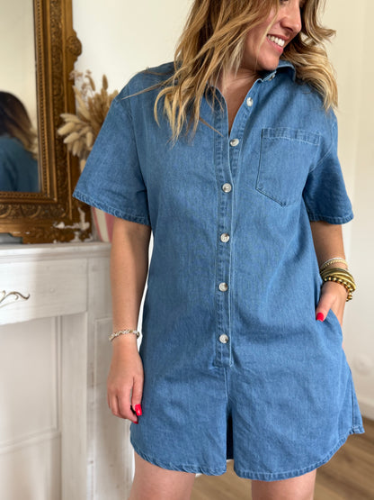 ZOE - COMBISHORT  EN JEAN