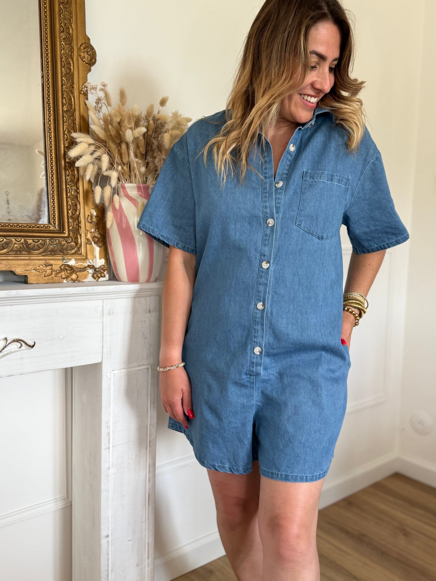 ZOE - COMBISHORT  EN JEAN