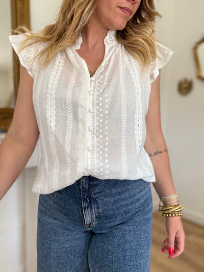 NINA - BLOUSE BRODERIE