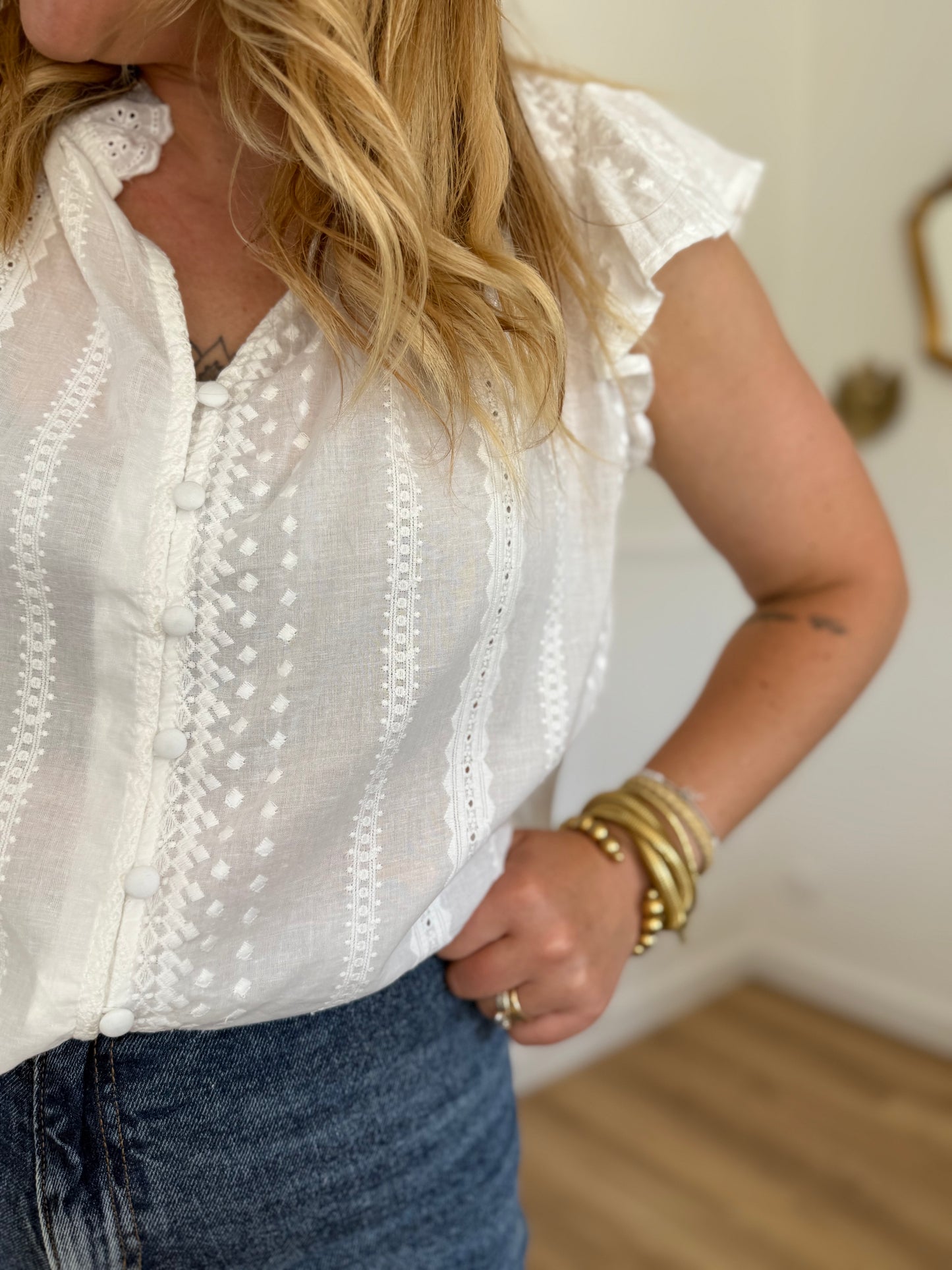 NINA - BLOUSE BRODERIE