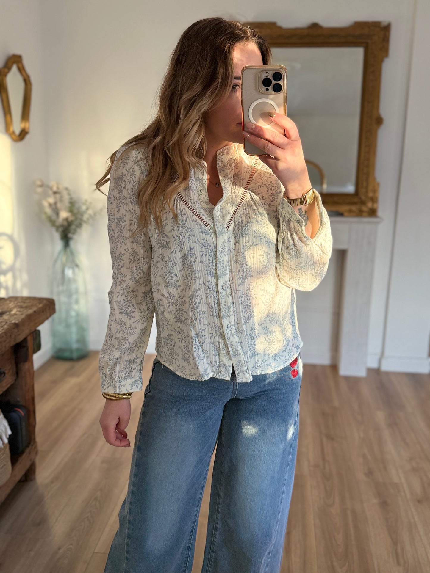 Chemisier leeloo bleu