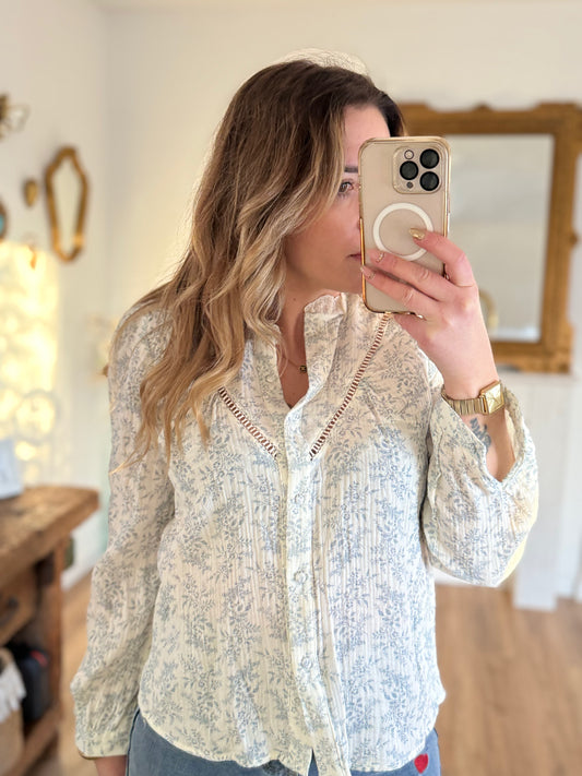 Chemisier leeloo bleu