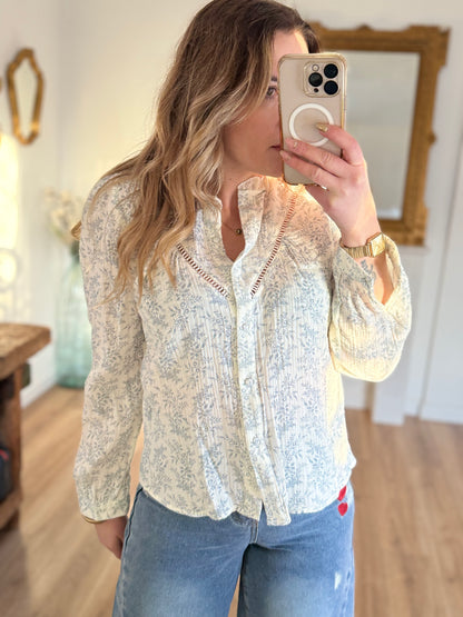 Chemisier leeloo bleu