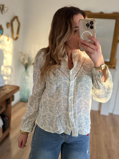 Chemisier leeloo bleu