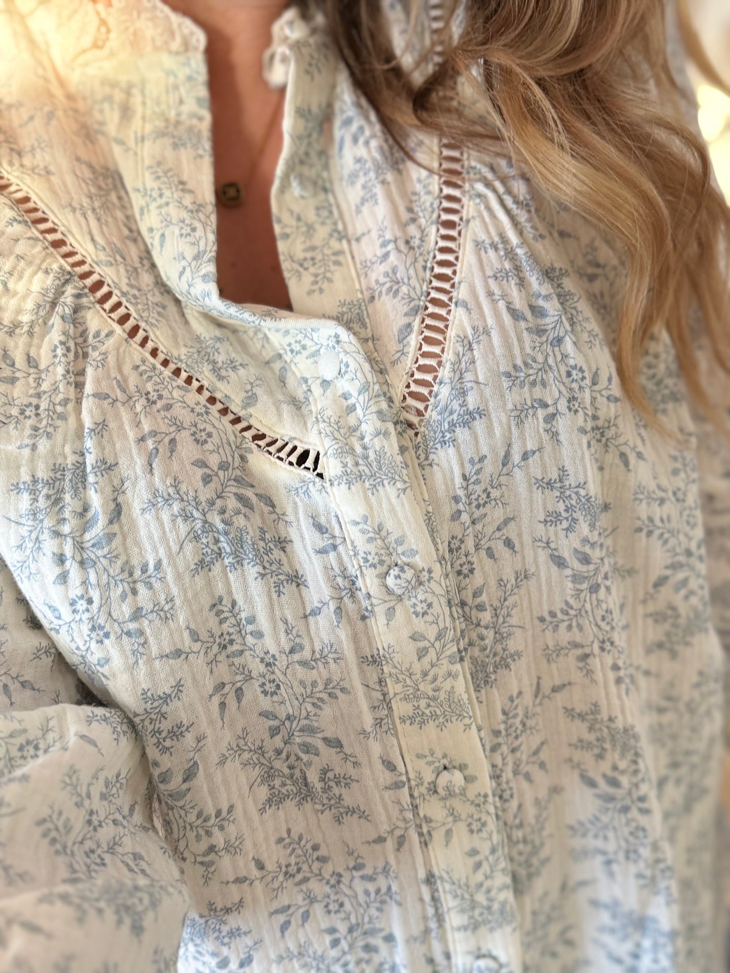 Chemisier leeloo bleu