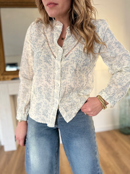 Chemisier leeloo bleu