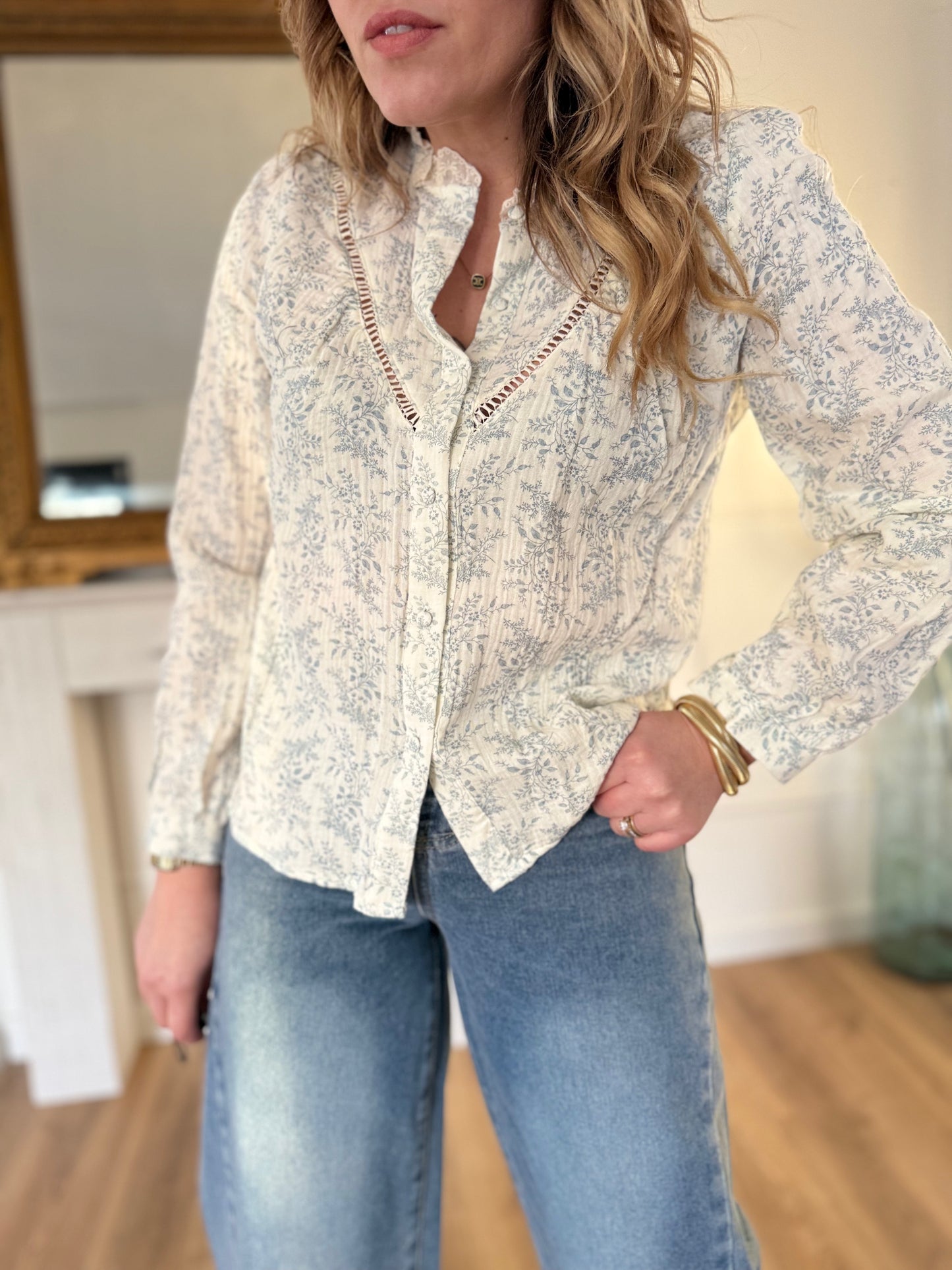 Chemisier leeloo bleu