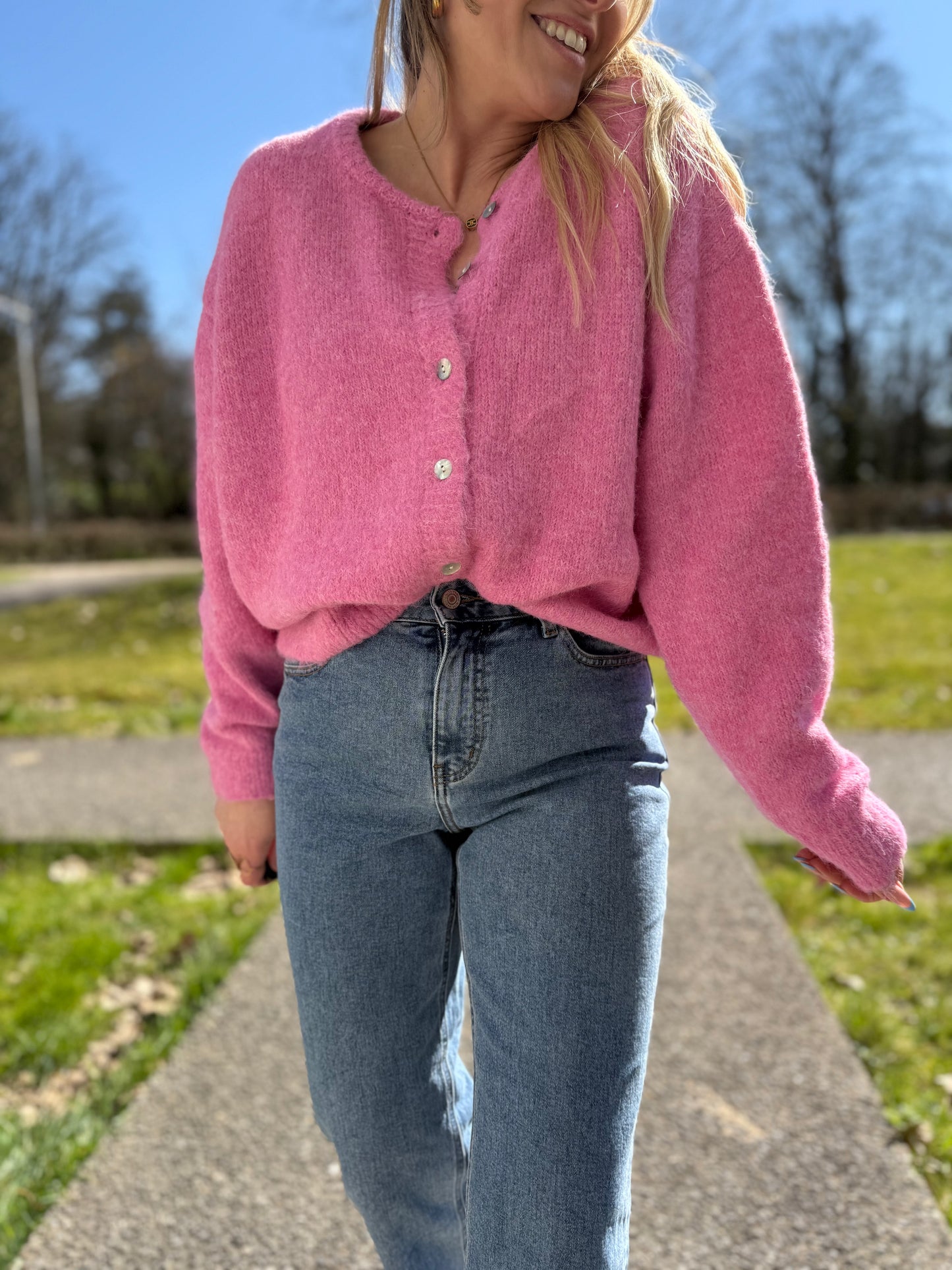 GILET LEOLA ROSE