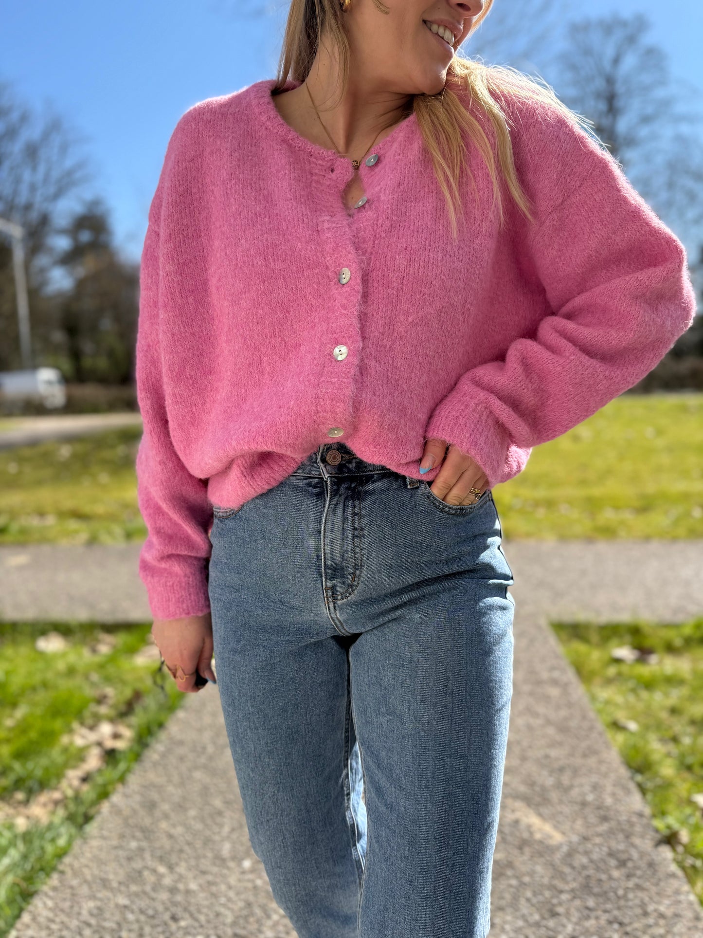 GILET LEOLA ROSE